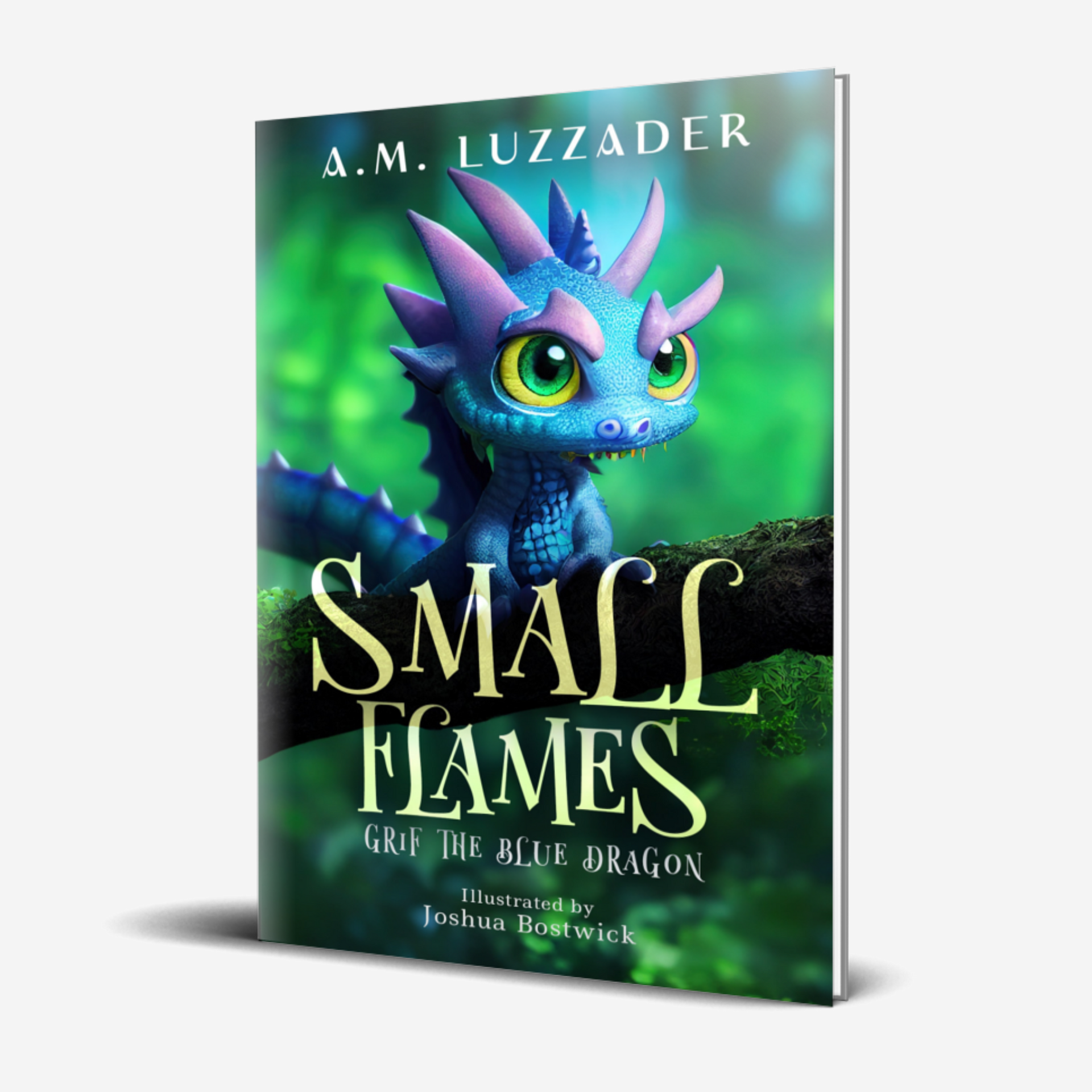 Small Flames: Grif the Blue Dragon – Books by A.M. Luzzader